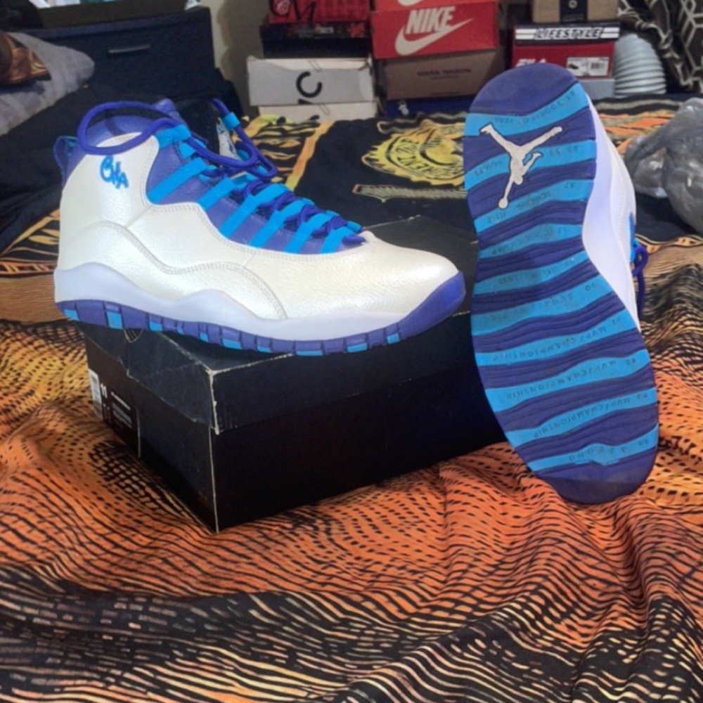 Air Jordan retro 10s #Bobcats 💙🥶🏀✔️🔥